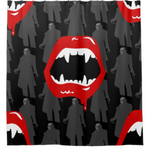 Cortina Para Box presas nojentas de vampiros negros