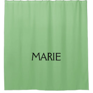 CORTINA PARA BOX PRESENÇA DE TEXTO SIMPLES MINIMALISTA VERDE ADICIO