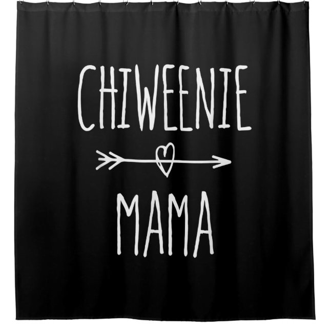Cortina Para Box presente de chiweenie mama chihuahua (Frente)