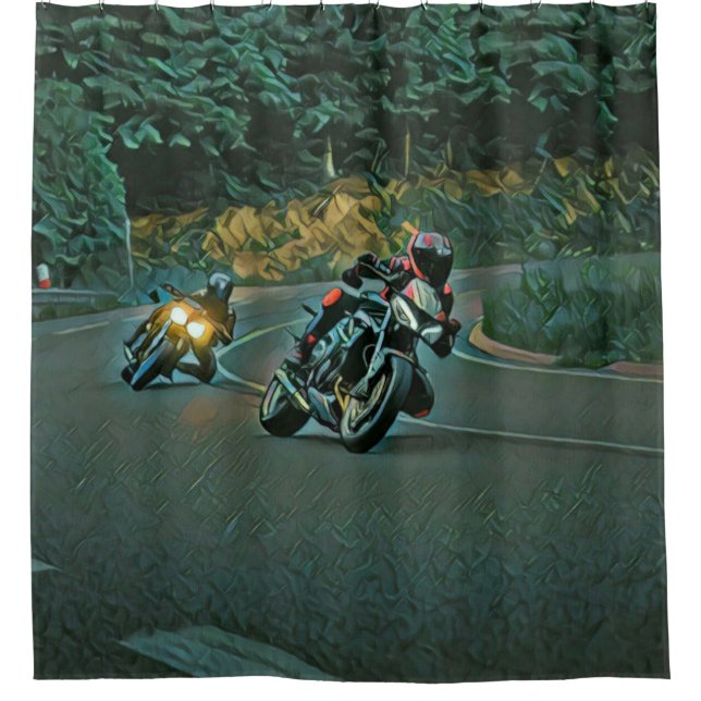 Cortina Para Box Presente de moto (Frente)
