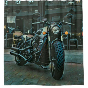 Cortina Para Box presente de motociclista de retro