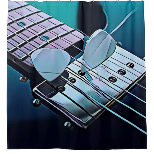 Cortina Para Box presente guitarrista legal (Frente)