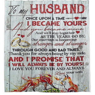 Cortina Para Box Presente Para Meu Marido, Carta De Amor