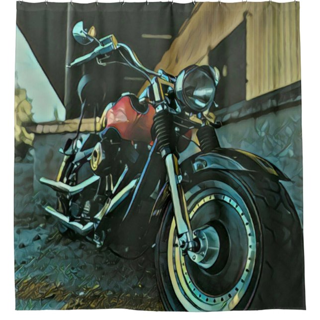 Cortina Para Box Presentes de Biker (Frente)
