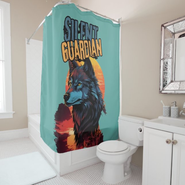 Cortina Para Box Preso Encantado: Gaze Piercing do Lobo Azul (In Situ)