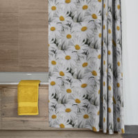 Pretty White Daisies Floral Pattern