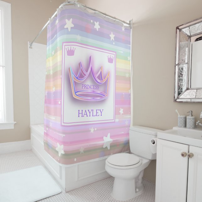 Cortina Para Box Princesa Personalizada Coroa (In Situ)