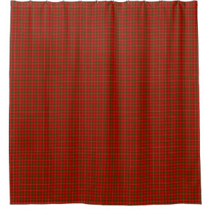 Cortina Para Box Príncipe de Rothesay tartan xadrez verde-vermelha-