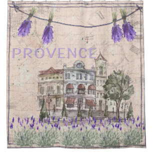 Cortina Para Box Proveniência França Lavanda Flor Verão Amor
