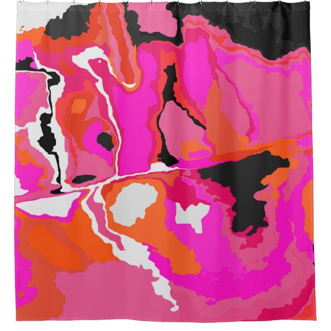 Cortina Para Box Psychedelic Vivid: Arte Digital Neon. (Frente)