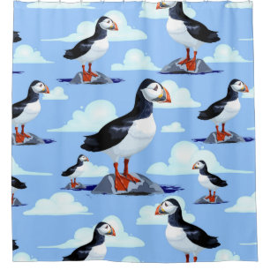 Cortina Para Box Puffin Cute Atlantic Seabird