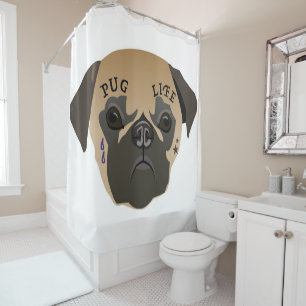Cortina Para Box Pug Lovers Vida Útil