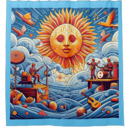 Cortina Para Box Pulmão do Oceano Solto: Arte Vibrante no Festival