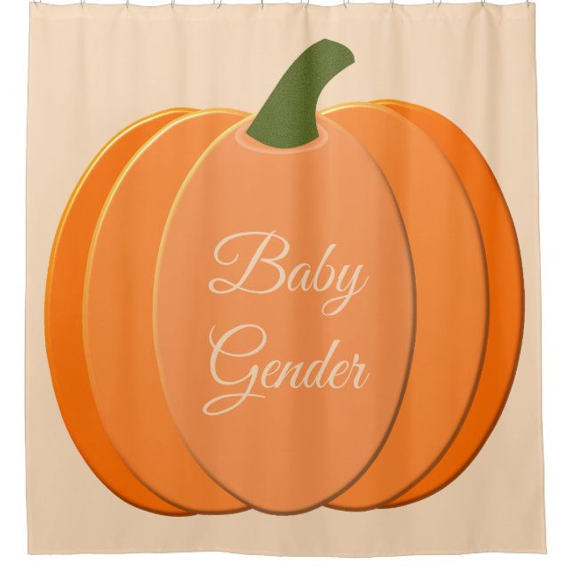 Cortina Para Box Pumpkin Neutro De Gênero Laranja Correto (Frente)