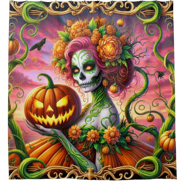 Cortina Para Box Pumpkin Princess (Frente)