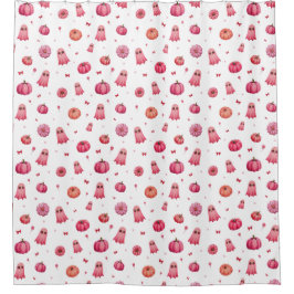 Cortina Para Box Pumpkins Rosa do Halloween