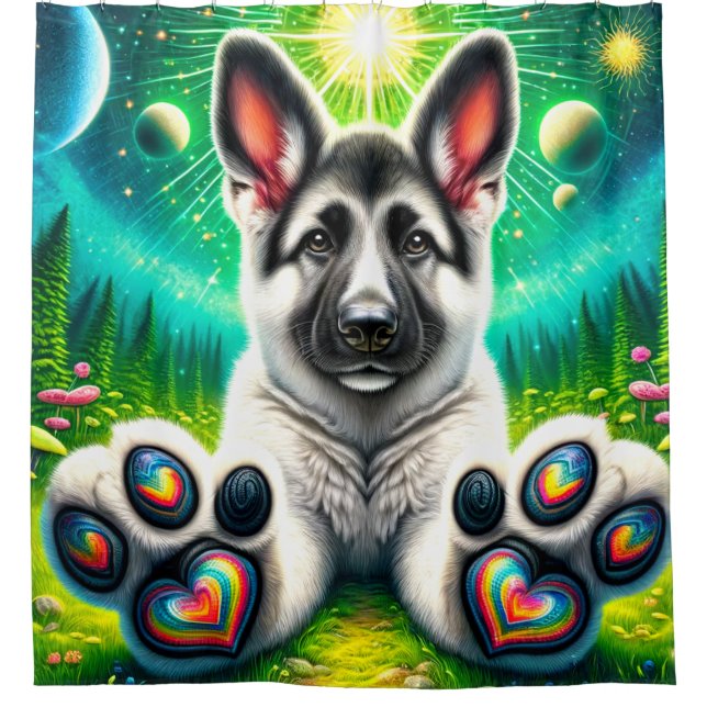 Cortina Para Box Puppy Paws (Frente)