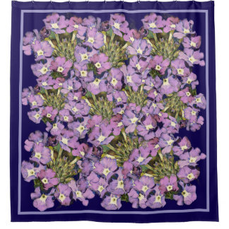 CORTINA PARA BOX PURPLE AND WHITE FLORAL