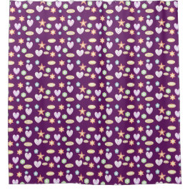 Cortina Para Box Purple Shapes 