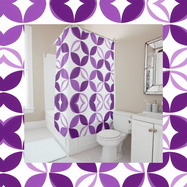 Cortina Para Box Púrpura e branca (Criador carregado)