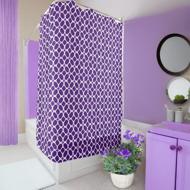 Cortina Para Box Púrpura e branca (Criador carregado)