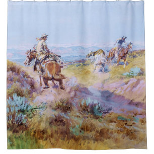 Cortina Para Box “Quando as Vacas Eram Selvagens” por Charles M Rus