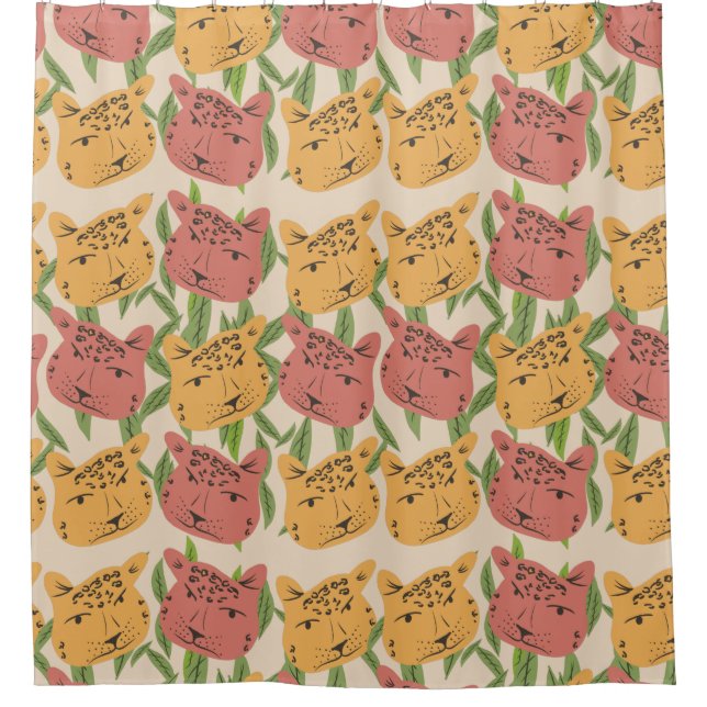 Cortina Para Box Queijos Selvagens Plantas Verdes (Frente)