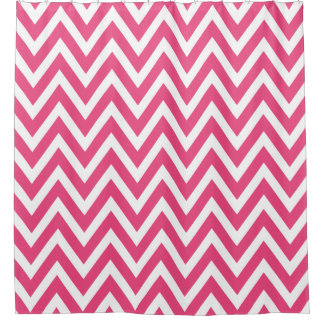 Cortina Para Box Quente Rosa e Branco