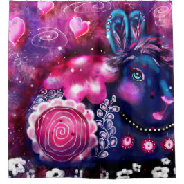 Cortina Para Box Rabbit Whimsic 'Glamor Bunny' Aniversário