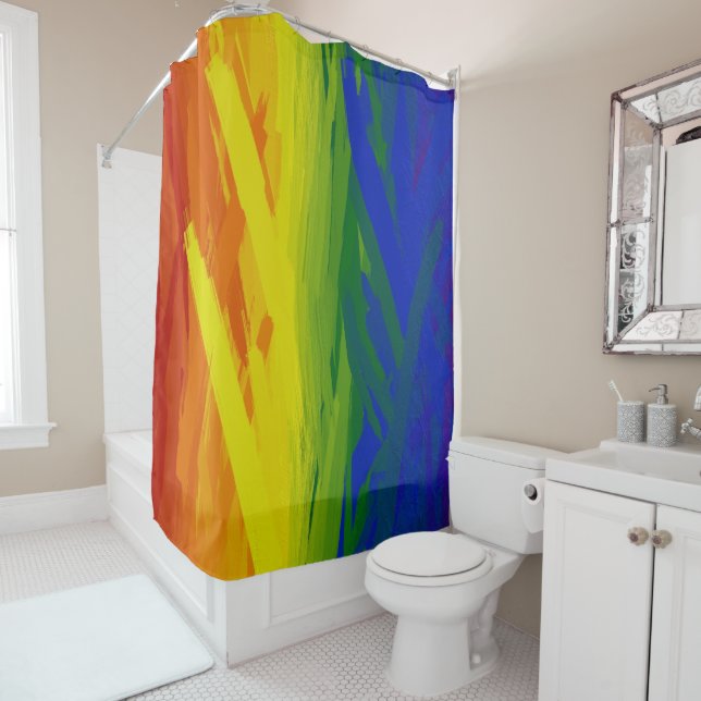 Cortina Para Box Rainbow Flames (In Situ)