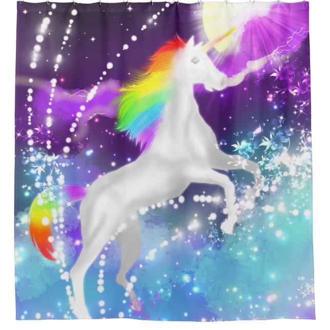 Cortina Para Box Rainbow Unicorn (Frente)