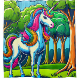 Cortina Para Box Rainbow Unicorn