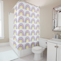 Rainbows Boho Cor de Rosa Azul Amarelo Divertido