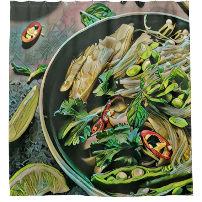 Cortina Para Box Ramen trabalho de arte (Frente)