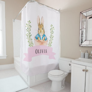 Cortina Para Box Rapariga Peter Rabbit Pink Personalizado