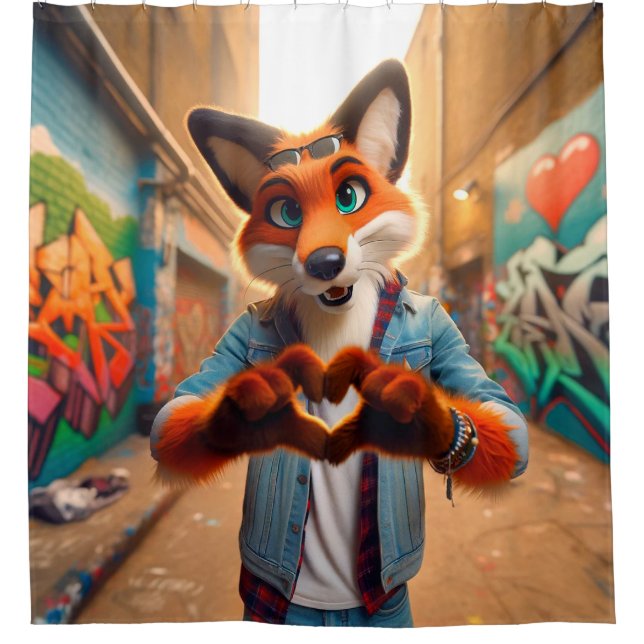 Cortina Para Box Raposa (Frente)