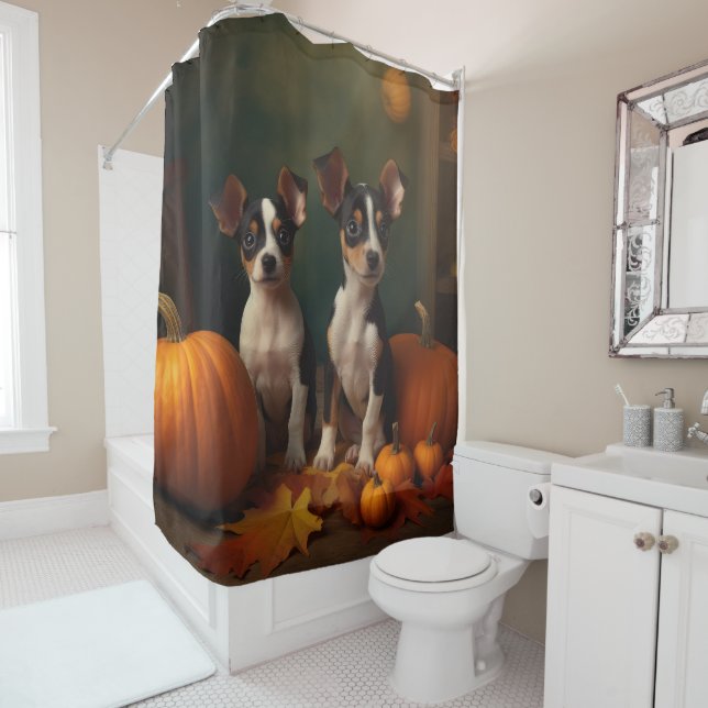Cortina Para Box Rat Terrier Puppy Autumn Delight Pumpkin (In Situ)