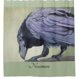 Cortina Para Box Raven Original Watercolor Crow por Miranda Impress