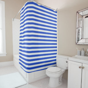 Cortina Para Box Real Blue Combination Stripes por Shirley Taylor