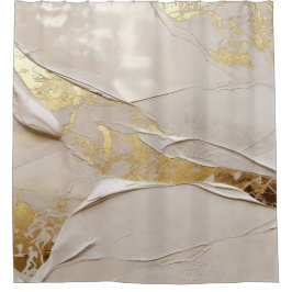 Cortina Para Box Reboco Texturizado Dourado Rosa Abstrato