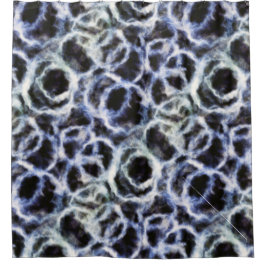 Cortina Para Box reciclado indigo shibori :
