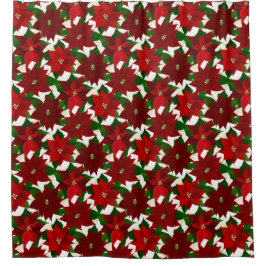 Cortina Para Box Red Poinsettia Natal