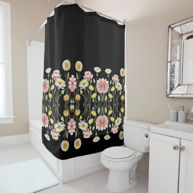 Cortina Para Box Reflexões Florais (In Situ)