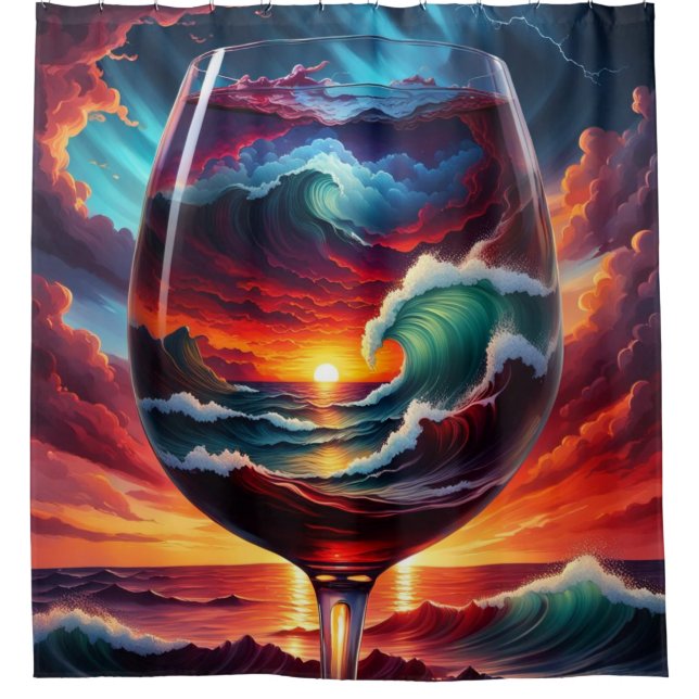 Cortina Para Box "Refração da Rapsódia" (Frente)