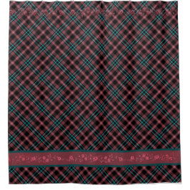 Cortina Para Box Relógio Ciano Escuro-Roxo-Preto