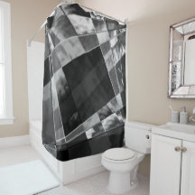 Retângulos inclinados ou esticados, cinzas pretas