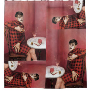Cortina Para Box Retrato da jornalista Sylvia Von Harden Otto