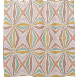 Cortina Para Box Retro 70s Vintage Hippy Psychedelic Pink Mint Dour