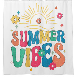 Cortina Para Box Retro Groovy Summer Vibes Sunflower Hello Summer V