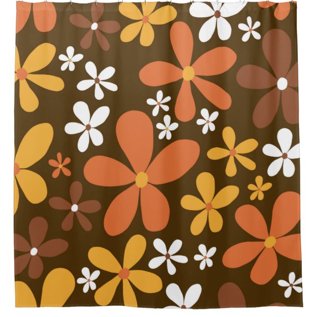 Cortina Para Box Retro Primavera Daisies #2 #decor #art (Frente)